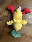 Wubbanub Plush Yellow   Red Duck Pacifier