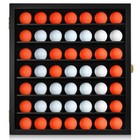 Tj moree Golf Ball Holder Display Case For 49 Balls  Wall Mount  Black