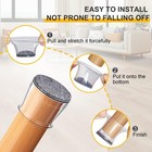 8x-48x Silicone Felt Slider Chair Leg Protector For Hardwood Floor Fit All Shape