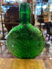 Vintage Green Black Eyed Susan Museum Editions 7  Clevenger Embossed Bottle