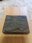 Vintage Printing Letterpress Printers Metal Cut Block  lumber Building Supplies 