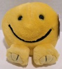 Vintage Puffkins Happy Plush With Tag Swibco Yellow Smiley Creased Tag