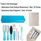 Stainless Callus Removers Set Foot File 1 Count  pack Of 1   Blue And Slivery