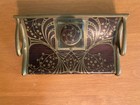 Erhard   Sohne Brass Rosewood Inkwell Desk Accessory Jugendstil Art Nouveau 