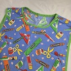 Vintage Crayola Crayons Smock Double Pocket Apron Vest Hair Dresser Artist Cook
