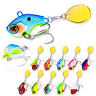 10pcs Lot 3d Eyes Fishing Metal Bait Crankbait Lure Bass Sinking Vib Sea Spoon