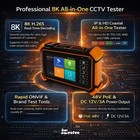Cctv Ip Camera Tester Monitor  8mp Ahd Cvi Tvi Cvbs Ip Camera Test 8k Hd Display