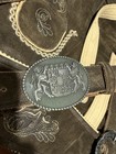 Genuine Leather Ernst Licht Oktoberfest Lederhosen Size 52 xxxl Plus Shirt