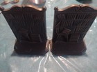 1975 Vintage school Daze  Cast Iron Book Ends Set Of 2 Antique-style Desk Books