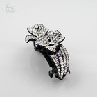 Alloy Beautiful Flower Clear Rhinestone Crystal Barrette Hair Clip Pin 453