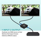 Mt-viki Hdmi Splitter 4k 30hz 1 In 2 Out 4k 30hz Mirror Only For Ps4 Fire Stick