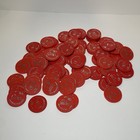 87 Wizard Of Oz Red Ruby Slippers Arcade Game Coin Pusher Tokens Chips Elaut Usa