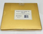 Eccolo World Traveler Faux Leather Passport Holder   Luggage Tag Set  Blue