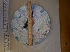 Vtg Norman Brumm Robin In Cherry Blossoms Enamel On Copper Plate 11 5    Signed 