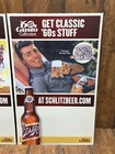 2 Unused Schlitz Beer  60s Gusto Collection Classic Stuff Cardboard Signs 2010