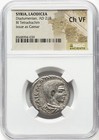 Diadumenian 218 Ad Ngc  Silver Tetradrachm Roman Empire Coin  Very Short Reign 