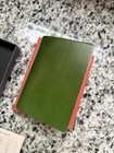 Plotter Mini 6 Ring Size Leather Binder Planner - Green Aniline Cordovan