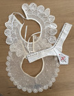 Mixed Lot Of 3 Vintage Detachable Needlepoint Crochet Lace Removable Collars