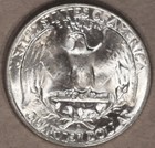 1946-d Washington Quarter - Bu - Stock Photo -  7313bk