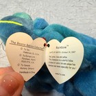 Ty Beanie Baby Rainbow The Chameleon 1997 Blue Tie Dye Plush Retired 4037 Mint