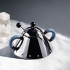 Alessi Michael Graves Design Series Stainless Steel Sugar Bowl With Spoon  Blue