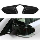 2x Gloss Black M Style Side Mirror Cover Caps For Infiniti Q50 Q50s Q60 Q70 Qx30