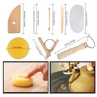 61 Pcs Ceramic Clay Tools Kit Pottery Tools Clay Sculpting Shapers Carving Too  