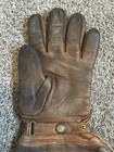Vintage Antique Dempster Place  Leather Motorcycle Gauntlets Gloves