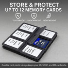 Memory Card Case Holder Storage For Sd Micro Sd Cf Tf Cards Water Resistant