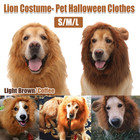 Pet Lion Mane Wig Costume Cute Cat Dog Hat For Halloween Party Dress Up Outfit