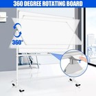 Calenbo Double-sided Rolling Whiteboards On Wheels 72 X 48  Large Dry Erase B   