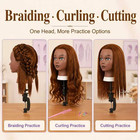 16 Inch 100  Real Human Hair Mannequin Head  Manikin Head With Hair