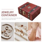 Small Trinket Case Keepsake Jewelry Chest Rustic Wooden Gift Box