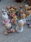 Homco Porcelain Miniature Bear Figurine Lot Set  Panda Character  Mpn 1421