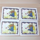 Fish Art Print Notecards Colorful Whimsical Set Of 4 Cards With Envelopes Nwot