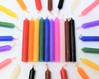 10 Chime Spell Candles Mixed Assorted Colors  Mini 4   wicca  Pagan  Altar 