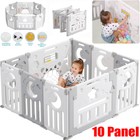 Foldable 8 2 Panels Baby Playpen Plastic Kids Safety Yard For Baby And Toddlers