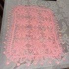 Antique Handmade Crocheted Lace   Intricate Floral Design A True Piece Of Art