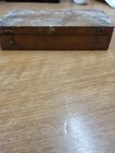 Antique Vintage Brass Balance Scale Weight Set Wood Case Laboratory Pharmacy