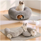 Cat Tunnel For Indoor Cats  Foldable And Washable Cat Cave Cat Bed