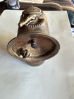 Justrite Spiral Feed Brass Carbide Acetylene Miners Cap Lamp 1913