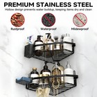Corner Shower Caddy  5-pack Adhesive Shower Corner Organizer Shelves  No Dril   