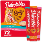 Hartz Delectables Squeeze Up Interactive Lickable Wet Cat Treat  0 5oz Tube 72ct
