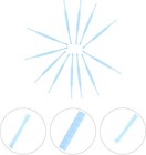 12pcs Disposable Ear Pick Earwax Removal Tool Plastic Spoon Cleaner 9x0 4cm