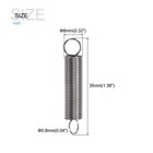 Extension Spring 0 8x8x35mm 5 Pcs 304 Stainless Steel Tension Spring Wire