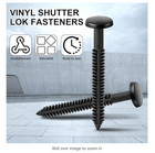 Window Shutters Fastener Panel Peg Lok Pin Screws Spikes Anchor 60 Pack 3 Inch