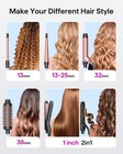 5 In 1 Curling Iron Set With Thermal Brush And 4 Interchangeable Ceramic Curl   