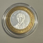 Ten Dollar Gaming Token Las Vegas Flamingo 50th Hilton Casino Chip Silver  03