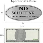 2 Pack No Soliciting Sign For House  Self-adhesive Metal No Soliciting Signs For