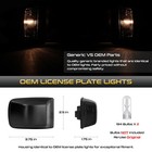  oe-style black Bezel License Plate Light Tag Lamp For 2005-2006 Nissan Frontier